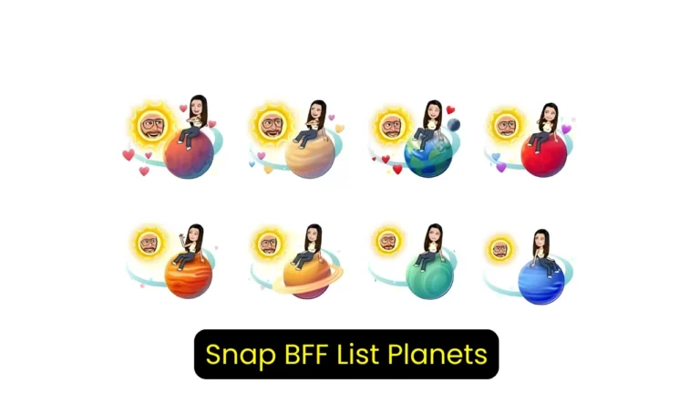 Snap BFF List Planets
