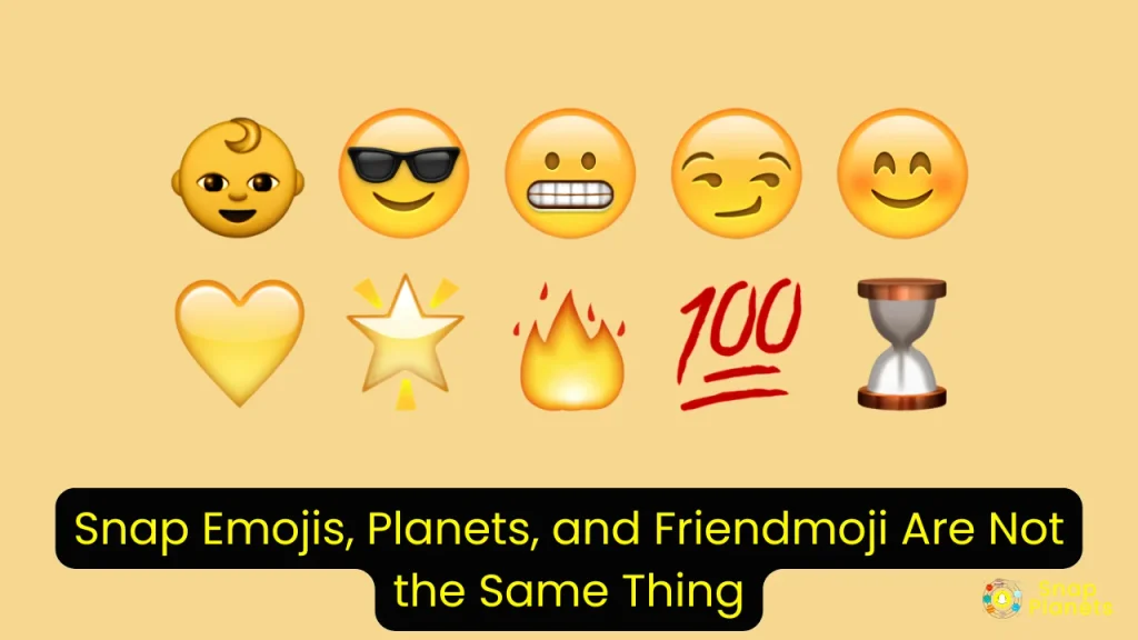 Snap Emojis, Planets, and Friendmoji Are Not the Same Thing