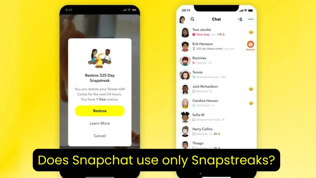 Does Snapchat use only Snapstreaks?